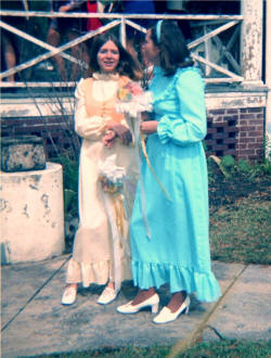 Bridesmaids Ethel and Rosemary Hankins