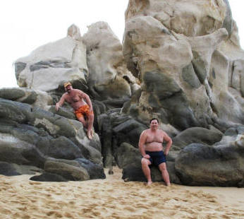 Paul and Michael at Cabo San Lucas.
