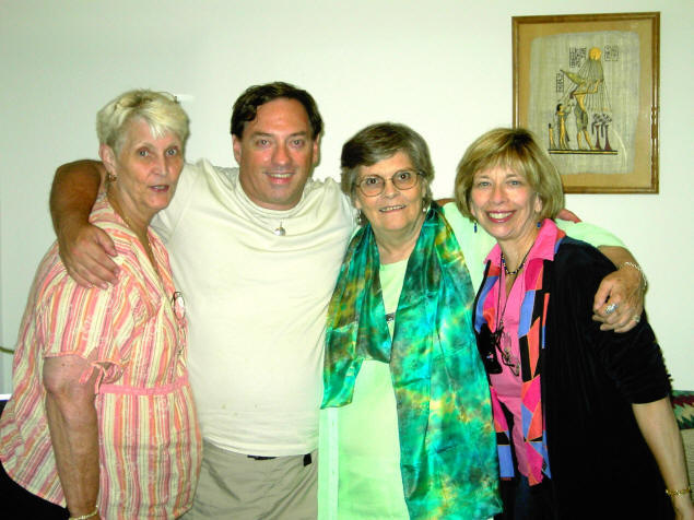 3 gals and a gob: Dorothy Ann, Michael, Surya, and Dr. Barabara Lafford in 2006.