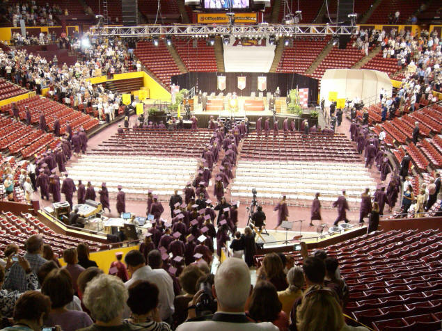 Sun Devils' Stadium decked out for Convocation.