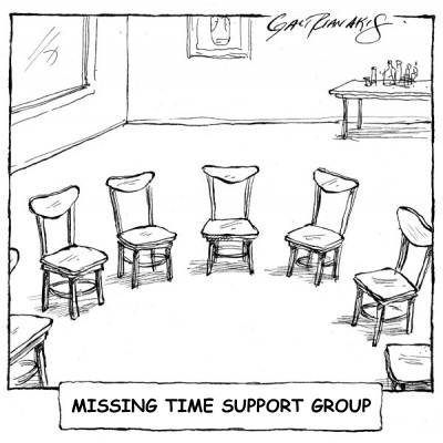 Missing Time Support Group (chairs are empty)