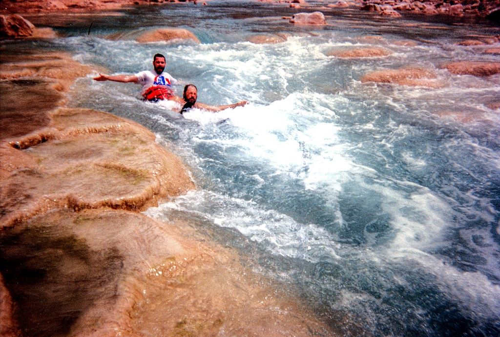 Playing in the Little Colorado River
