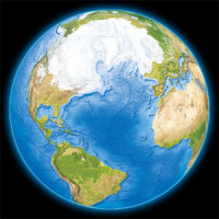 Earth during the last ice age.