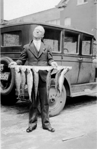 My great-grandfather, Nelson Brown, after a particularly successful fishing trip.