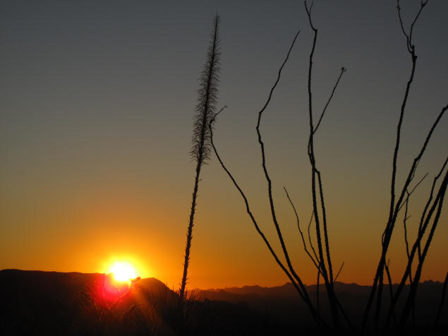 Apache Trail Sunset: photograph