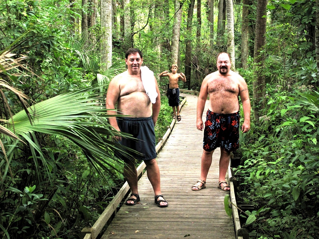 Michael, Zach and I on the Timucuan Trail in Alexander Springs.