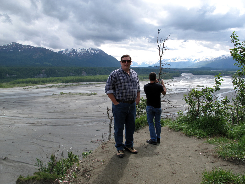 Michael and Frank appreciating the Matanuska River.