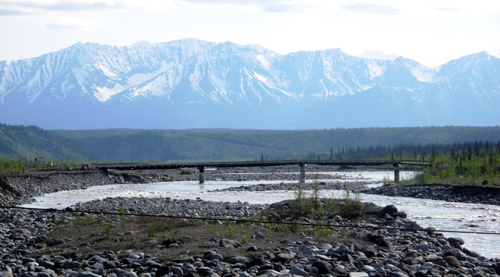 The private toll bridge into McCarthy, Alaska.