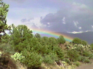 Frank's rainbow photo--taken with his cellphone!