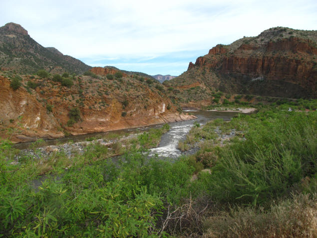 The Salt River from the Wilderness Aware compound.