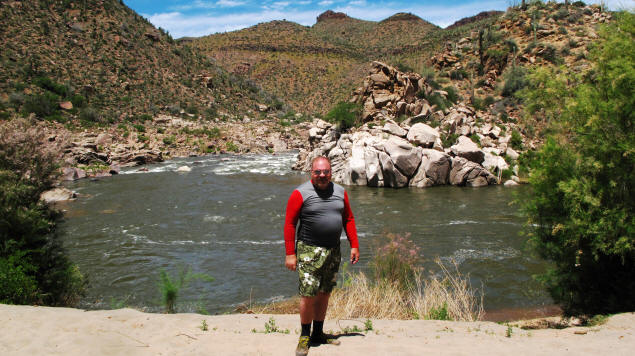 Your blogger in Salt River Canyon, Arizona.