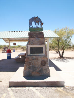 Tom Mix Memorial, south of Florence, Arizona.
