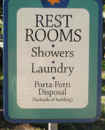 Rest Rooms, Showers, Laundry, Porta-Potti Disposal