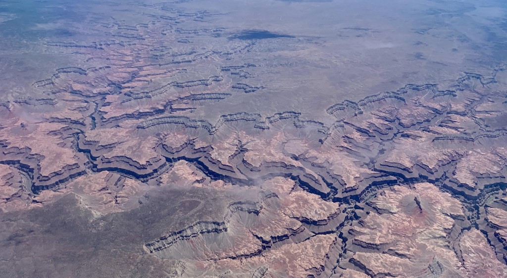 Grand Canyon from the air.