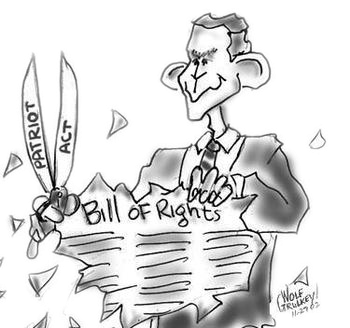 Bush shreds the Bill of Rights