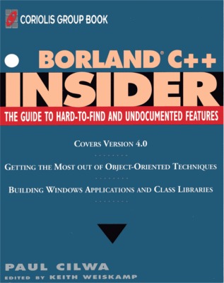Borland C++ 4.0 Insider